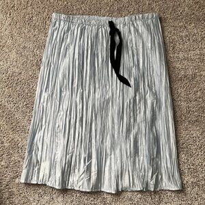 J. Crew Collection knee-length skirt in crinkled nylon size M NWT